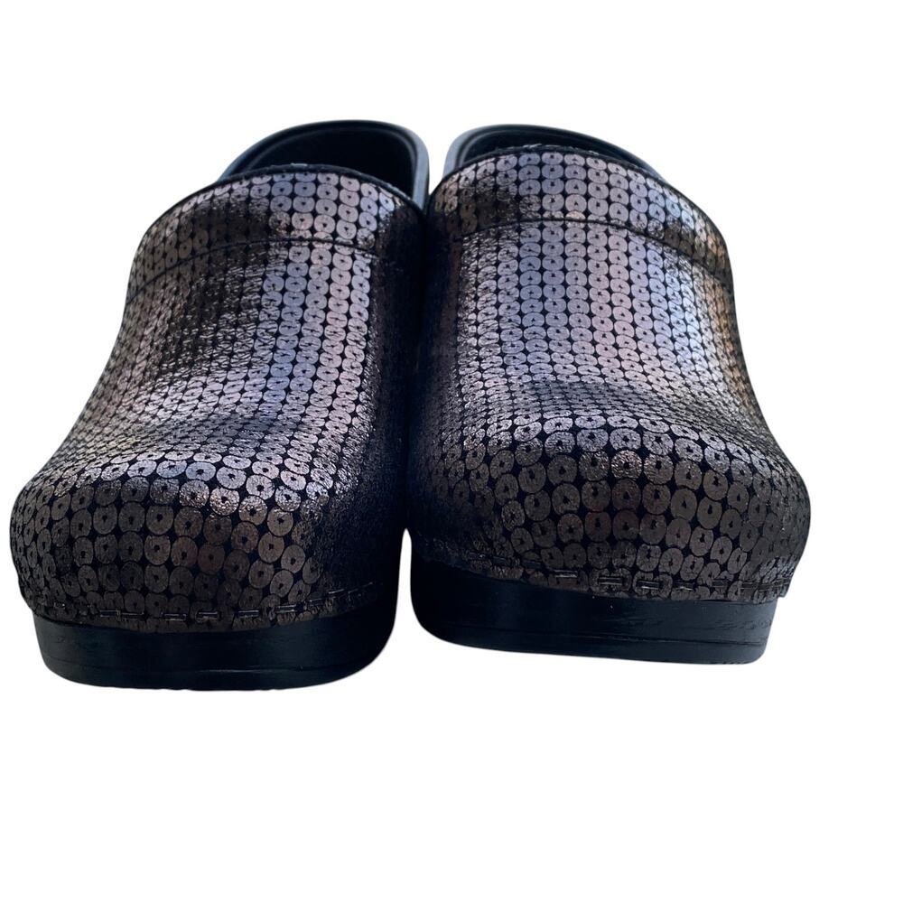Dansko Professional Clogs EU 35 US 5 Metallic Bronze Sequined Nurse Comfort Shoe - Picture 15 of 15